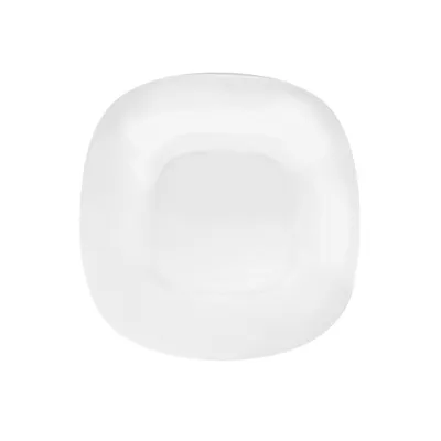 Produktbild von Weißer quadratischer Dessertteller aus elegantem Opalglas