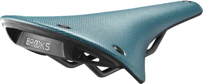 Produktbild von Brooks C17, Fahrradsattel, Straßenrennen, Cyan, Einfarbig, Nylon, Gummi