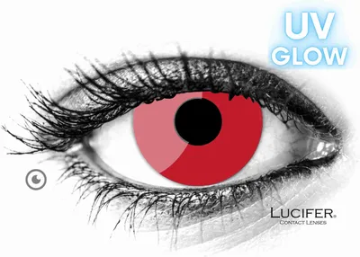 Obrázek produktu pro Lucifer® Glow Red barevné kontaktní čočky - 2 kusy (1 pár), bez lékařského předpisu