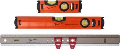 Produktbild von TrendLine Alu-Wasserwaagen-Set 20 und 40 mit Markierungslineal