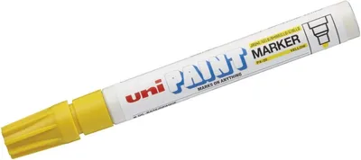 Produktbild von Uni-Ball Paint PX-20, Gelb, Weiß, Gelb, Medium, Rundspitze, 2,2 mm, 2,8 mm