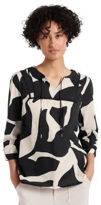 Produktbild von Street One Tunic Blouse w Tape Detail Whale Tail Grey 38