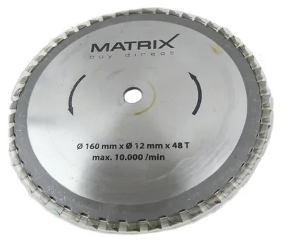 Produktbild von MATRIX Sägeblatt Ersatzsägeblatt für Tischkreissäge TST 1500-160 Duo Power