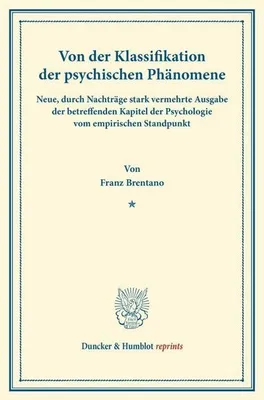 Produktbild von Von der Klassifikation der psychischen Phänomene