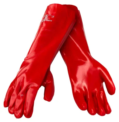 Produktbild von Dicke Gummihandschuhe aus PVC - 60 cm Länge