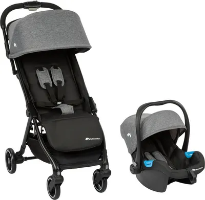 Produktbild von Bebeconfort Bonny Duo Travelsystem, Babywagen, mit Kindersitz, von Geburt bis ca. 4 Jahre, 0 - 22 kg, Black Chic