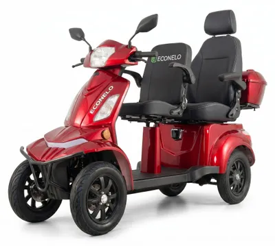 Produktbild von E-Seniorenmobil Vista Quarter-1L, Blei-Akku, 4-Rad, 1000 Watt, Komfort-Sitz, Rot