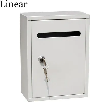 Image de Boîte à Lettres En Acier Modèle Linear Blanche
