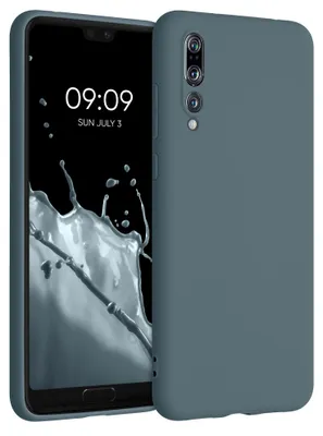 Produktbild von kwmobile Handyhülle für Huawei P20 Pro Hülle - TPU Case - Kabelloses Laden - Schutzhülle Cover in Dunkler Schiefer