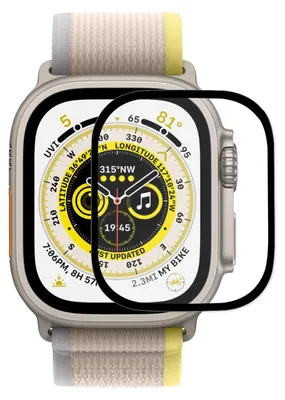 Immagine prodotto di Per Apple Watch Ultra 1 + 2 49 mm 3D 0,3 mm H9 vetro temperato pellicola armatura trasparente