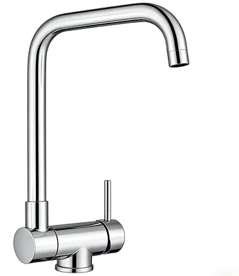 Produktbild von AICA Spültischarmatur Vorfenster Klappbar 180° Wasserhahn Küche 360° Drehbare Küchenarmatur Mischbatterie Chrom