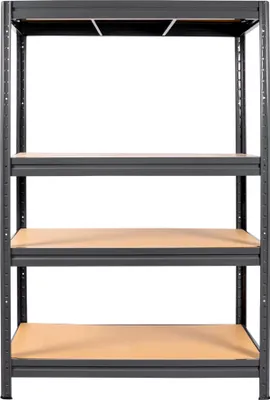 Zdjęcie produktu dla STIER Regał półkowy do dużych obciążeń, nośność półki 600 kg, nośność pola 1600 kg, wys. x szer. x gł. 1770 x 1200 x 600 mm, 4 półki, stalowa rama