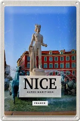 Produktbild von Blechschild Reise 20x30cm NICE Alpes-Maritimes France