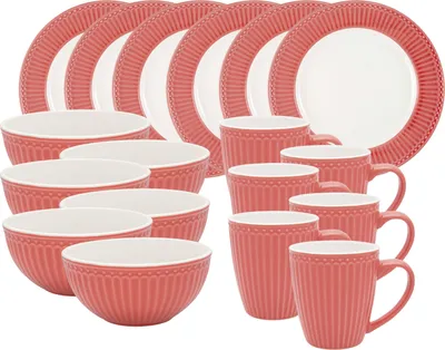 Produktbild von Greengate Alice Frühstücksset coral Set18
