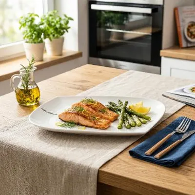 Image de Assiette de service Florina Moss, diamètre 32 cm, en porcelaine
