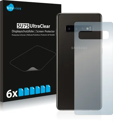 Produktbild von 6x Für Samsung Galaxy S10 (Rückseite) Schutzfolie Savvies Displayschutz Display Schutz Folie Klar Transparent