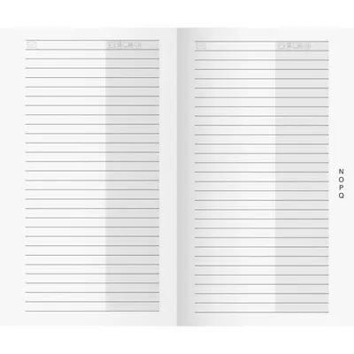 Produktbild von rido Anschriftenheft | 70×118 mm, Karton, weiß