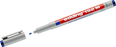 Immagine prodotto di 10x Edding 152 003 M - Marcatore OHP, non permanente, 1,0 mm, blu