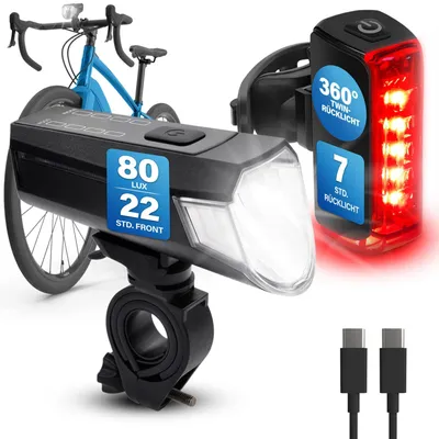Zdjęcie produktu dla Zestaw oświetlenia akumulatorowego FISCHER TWIN 80/40/20 Sensor 2.0
