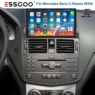 Produktbild von Autoradio 2 DIN Einbau Navigationsgerät mit Android 13 Carplay Android Auto GPS Navigation 9 Zoll Touchscreen Bluetooth WLAN 2GB RAM 32GB Speicher