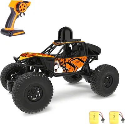 Produktbild von Ferngesteuertes Auto mit Kamera 720P FPV 1/22 2,4 GHz Gelaendewagen 4WD Kletterauto Spielzeug Geschenke fuer Kinder Erwachsene 2 Batterien