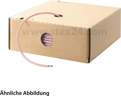 Productafbeelding van HELU KABEL, conform NEN-norm, 1x1mm², AWG18, PK (roze), enkeldraad, roze, AD 3,1mm, verpakkingseenheid: 100,0 meter, nominale spanning Uo/U: 450V/750V, conform [normering]