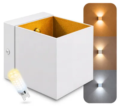 Produktbild von SSC-LUXon EPITA Wandleuchte innen weiß-gold Up & Down G9 LED