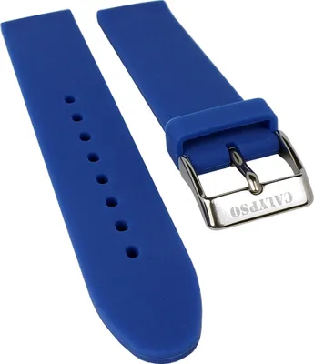 Produktbild von Calypso Ersatzband 18mm | Silikon blau glatt weich für Modell K5733/5