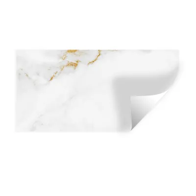 Produktbild von MuchoWow® Wandtattoo Wandsticker Wandaufkleber Marmor - Gold - Weiß - Luxus 120x60 cm Selbstklebend und Repositionierbar - Sticker - Dekorfolie
