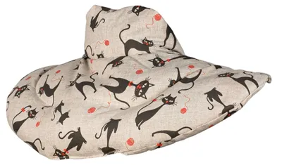 Produktbild von Nackenhörnchen mit Stehkragen Katze-Mimi - Körnerkissen - Nackenkissen Wärmekissen Nacken Schulter Kissen - Weizen
