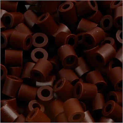 Produktbild von Fotoperlen, Größe 5x5 mm, Lochgröße 2,5 mm, Braun (3), 1100Stck.