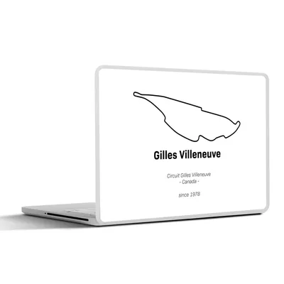 Produktbild von MuchoWow® Laptop Aufkleber Sticker Cover Formel 1 - Kanada - Rennstrecke 40x30 cm - Laptop Dekoration - Selbstklebend