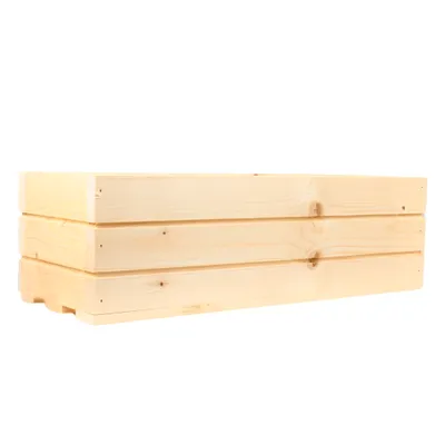 Obrázek produktu pro Dřevěný truhlík z masivu - přírodní 50 cm