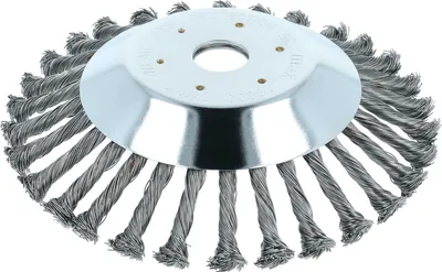 Produktbild von vhbw Metall-Unkrautbürste kompatibel mit Demon QR430, QR415 Gartengerät, Freischneider - Ø 20 cm
