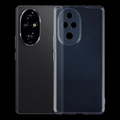 Produktbild von Mobigear Ultra-dünne, transparente Handyhülle für Honor 200 – Flexible TPU-Hülle, extra dünn, Rückseite – Transparent