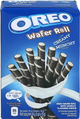 Produktbild von Oreo Wafer Roll Vanilla 54g