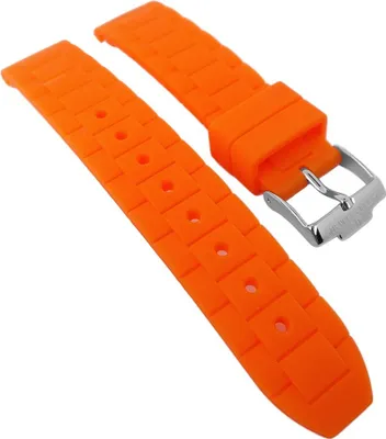 Produktbild von Jacques Lemans Uhrenarmband Silikon orange 1-1571 1-1745 1-1623 1-1587