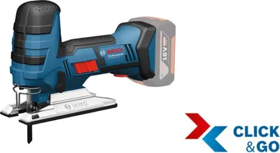 Produktbild von Bosch GST 18 V-LI S Profi-Akku-Stichsäge, 120 mm Schnitttiefe, variable Geschwindigkeit, Pendelhub