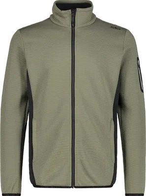 Produktbild von CMP Herren Fleecejacke Salbeigrün Größe 54 mit Frontreißverschluss Unlimitech-Linie