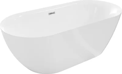 Zdjęcie produktu dla Mexen Roxy wanna wolnostojąca 170 x 80 cm, biała, przelew chrom - 51201708000-01