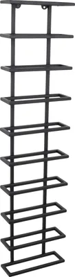 Produktbild von LOFT42 Pinot Wandweinregal – 10 Flaschen – Metall – Schwarz – 110 x 27 x 11,5 cm