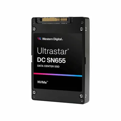 Produktbild von WD Ultrastar DC SN655 - SSD - Datencenter - 15.36 TB - intern - 2.5" (6.4 cm) - U.3 PCIe 4.0 (NVMe)