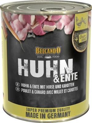 Produktbild von Belcando Hundenassfutter Huhn und Ente 800 g