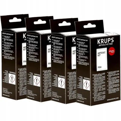 Produktbild von KRUPS Entkalker F054 4er Set – ANTICALC KIT für Kaffeevollautomaten