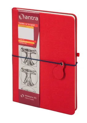 Produktbild von Renesans A5 Notes kropki czerwony