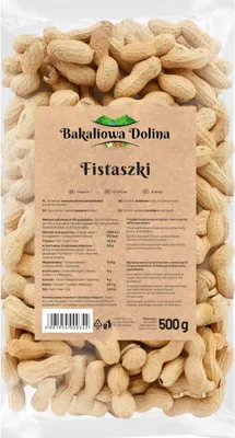 Zdjęcie produktu dla Orzeszki ziemne w łupinach 500 G - Prażone orzeszki ziemne - Prażone i niesolone - Świeże i chrupiące