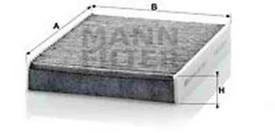 Obrázek produktu pro Kabinový filtr MANN-FILTER CUK 2433
