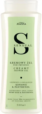 Image de Joanna Gel douche sensuel chanvre et panthénol, 500 ml