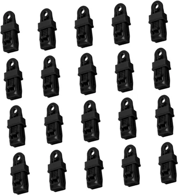 Produktbild von 20 Stück robuste Planenclips aus Nylon für wetterfeste Anwendungen