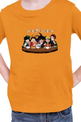 Immagine prodotto di Maglietta per bambini Manga Japan Anime Comics Animation Anime Heroes 03, 3-4 Jahr - 104 , Orange